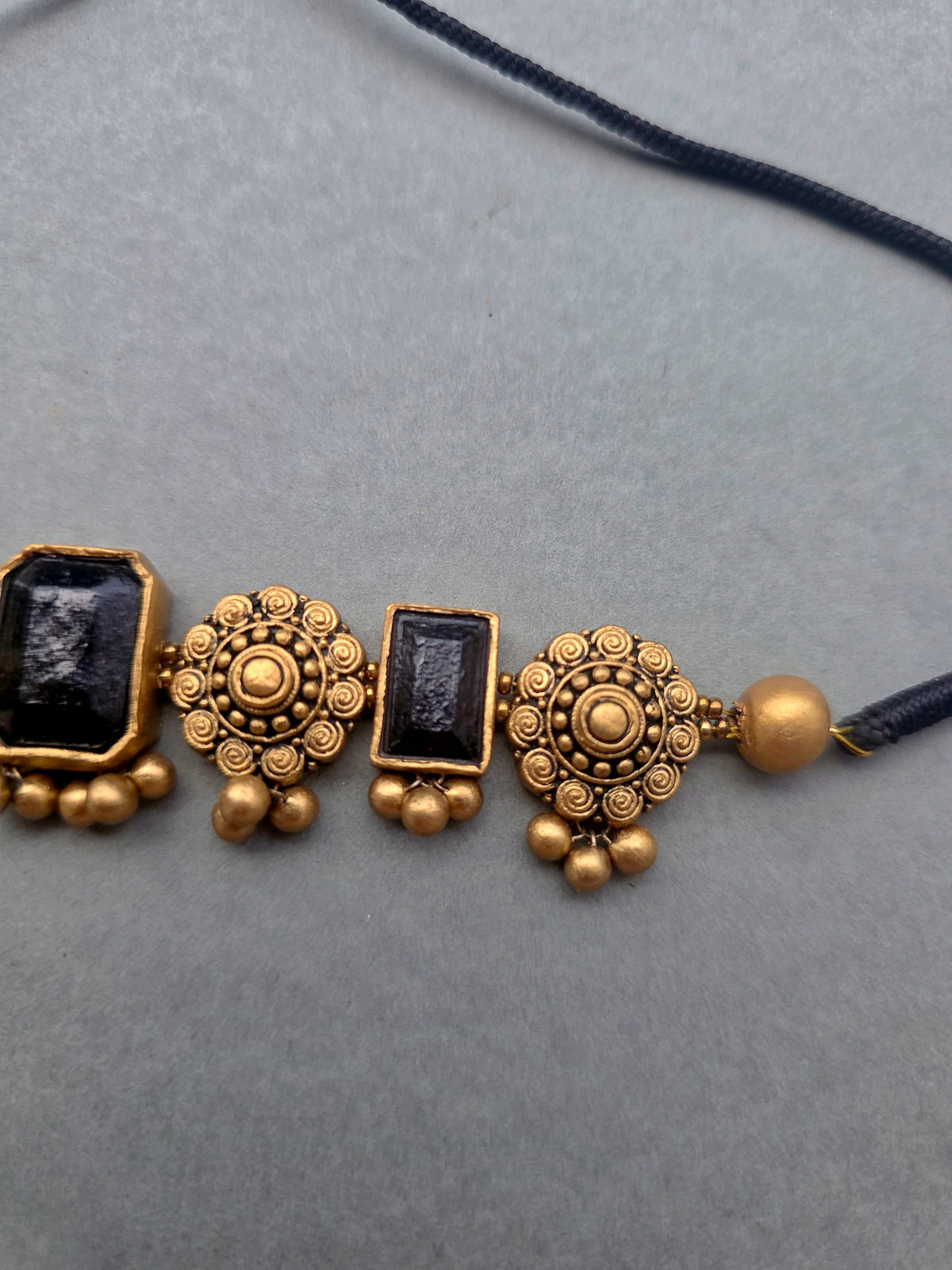 Midnight Minimalist Terracotta Jewellery Set