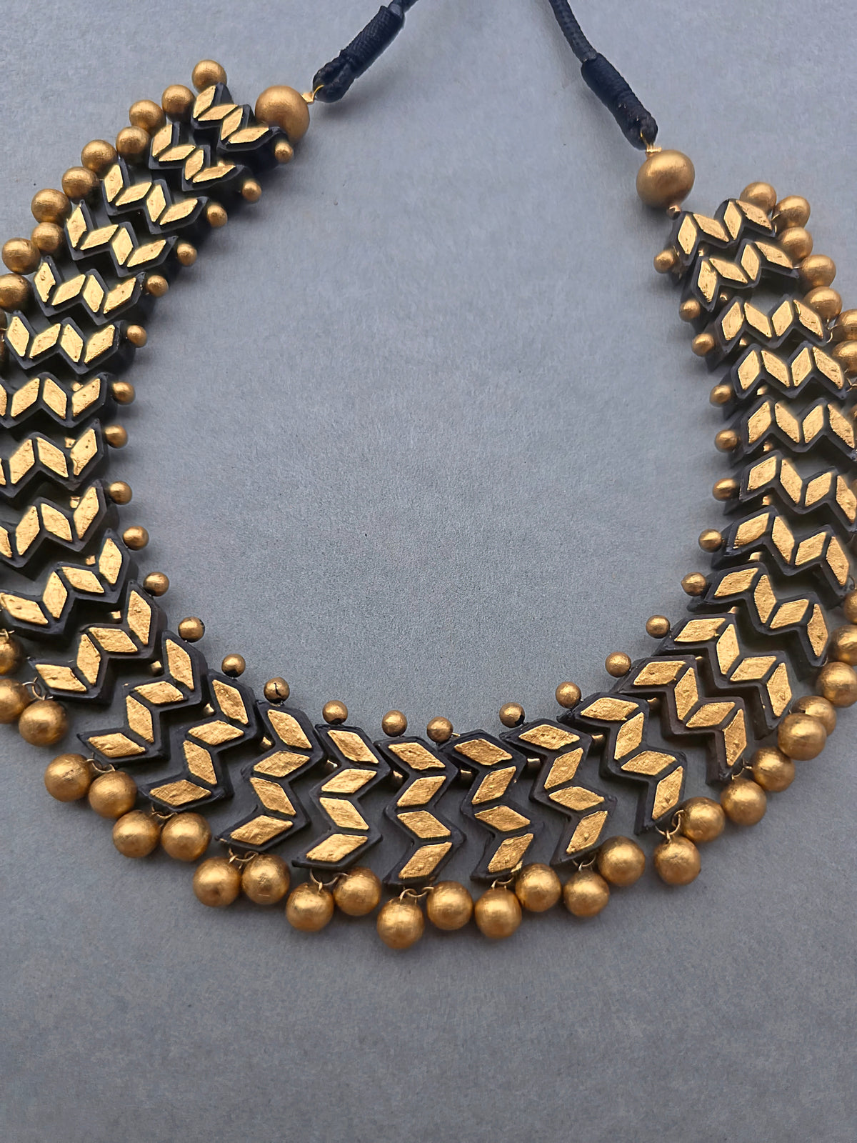 Midnight Chevron Terracotta Jewellery Set