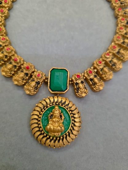 Emerald Goddess Terracotta Jewellery Set