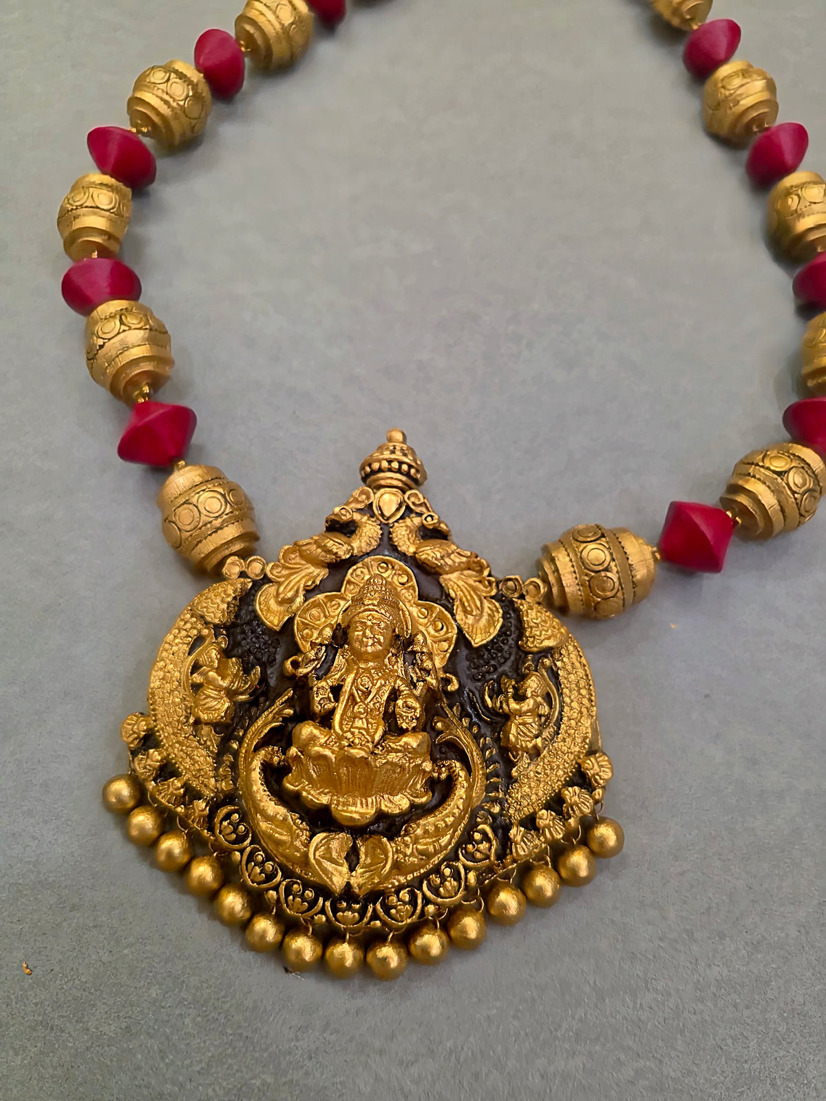 Ruby Temple Terracotta Jewellery Set