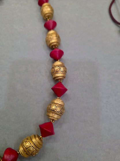 Ruby Temple Terracotta Jewellery Set