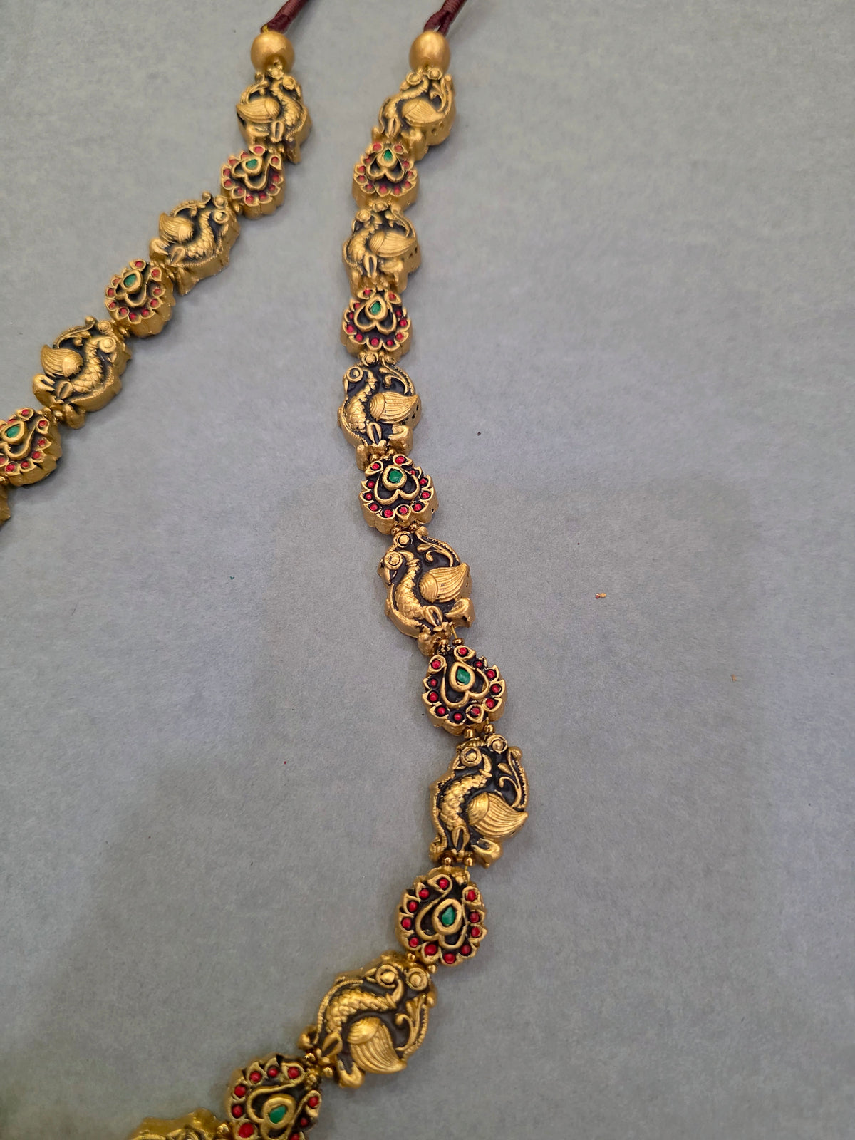 Emerald Elephant Terracotta Jewellery Set