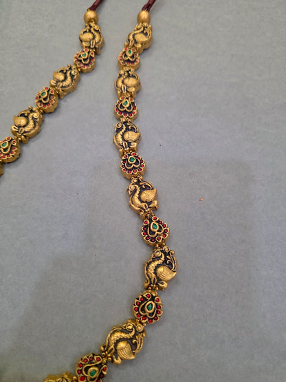 Emerald Elephant Terracotta Jewellery Set