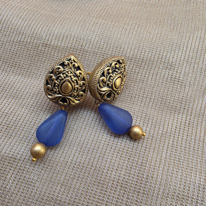 Blue Dual Strand Fusion Terracotta Jewellery