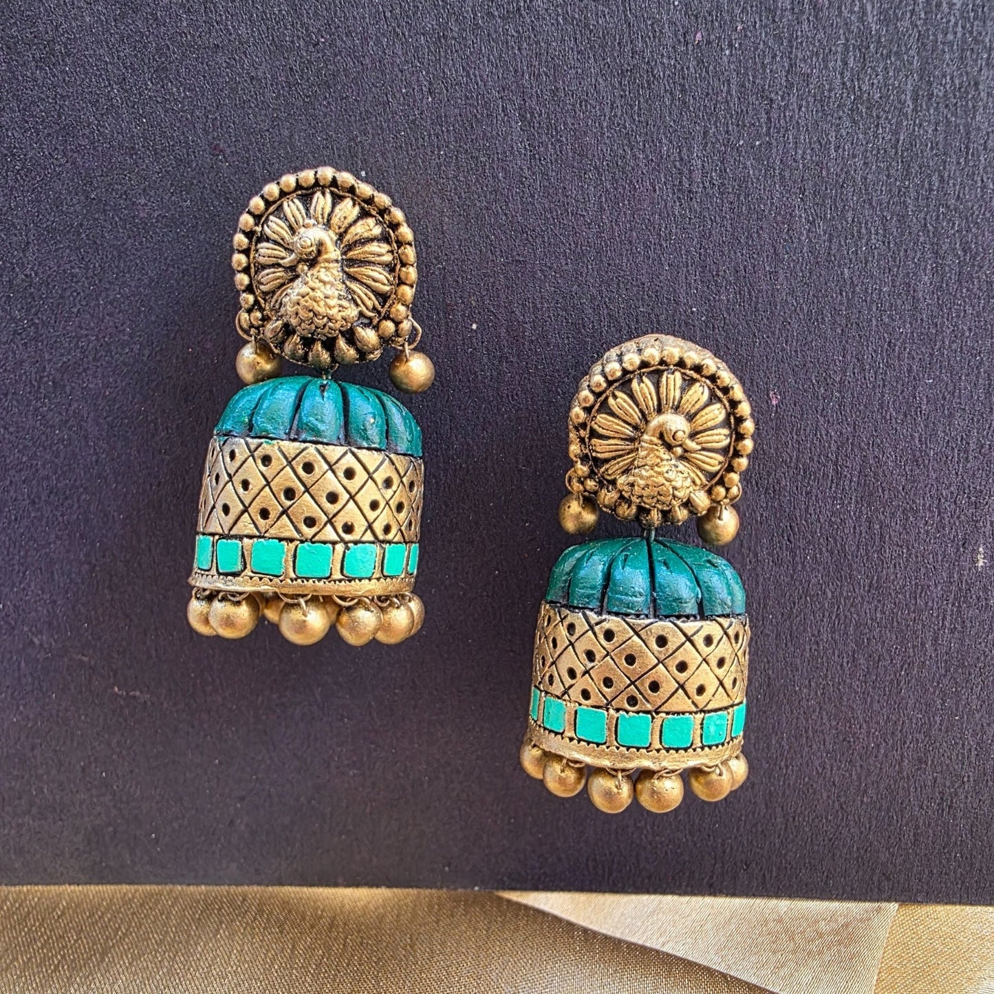 Adhirai - Terracotta Jumka - Variant5