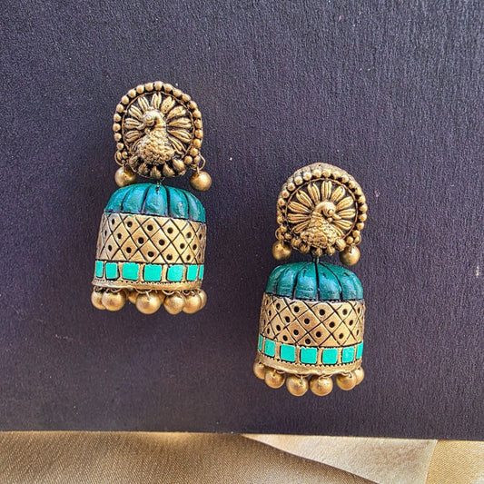 Adhirai - Terracotta Jumka - Variant5