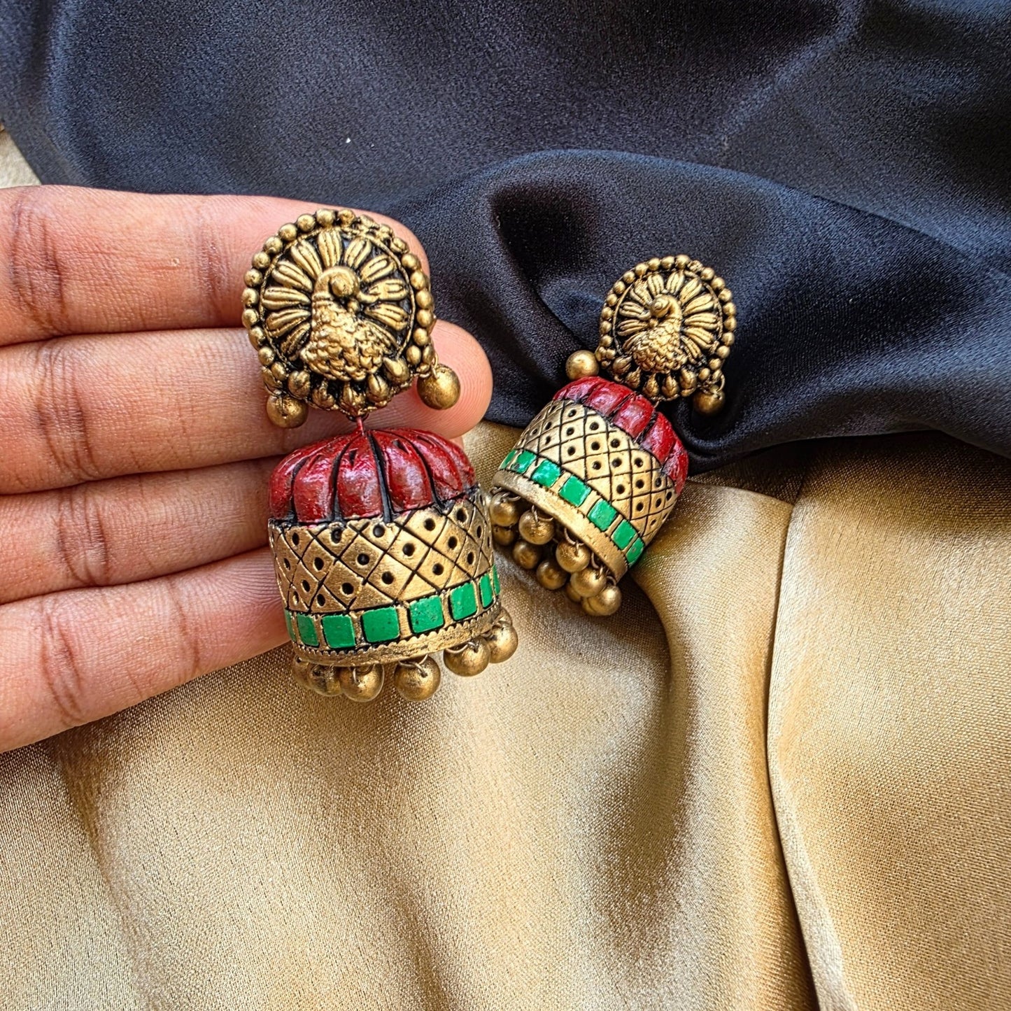Adhirai - Terracotta Jumka
