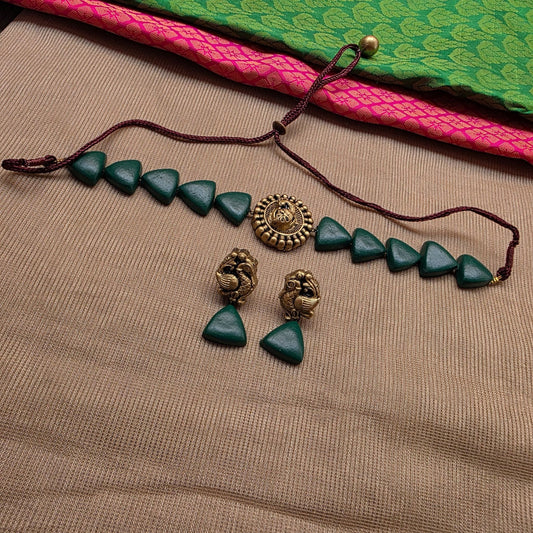 Minky Dark Green Terracotta Jewellery