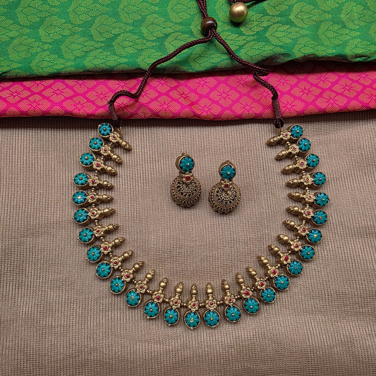 Aqua Diva Antique Terracotta Jewellery