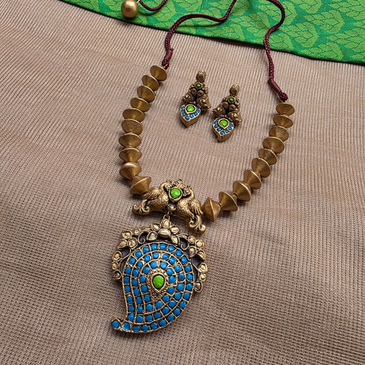 Kemp Mango Terracotta Jewellery Blue
