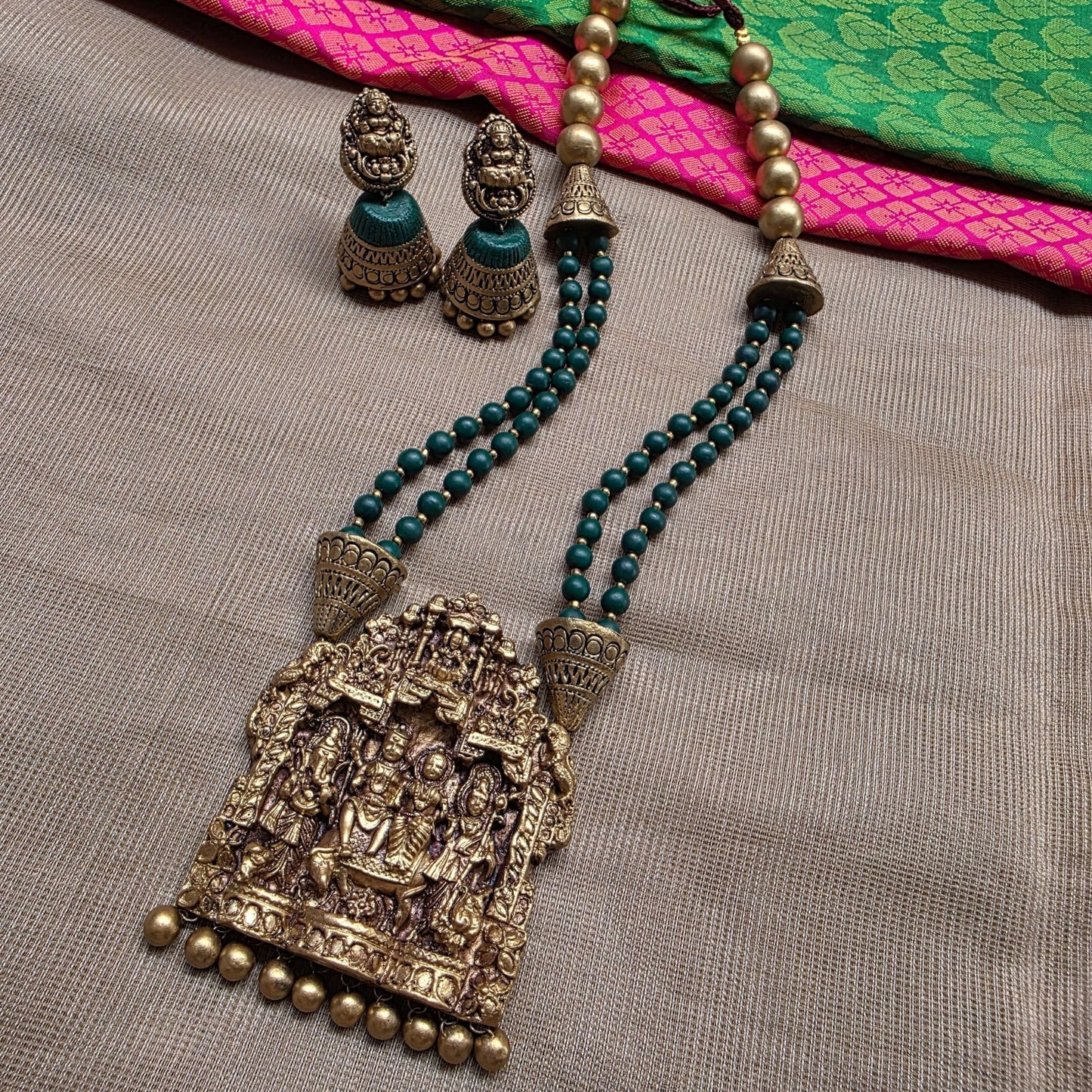 Divine Dual Row Terracotta Jewellery
