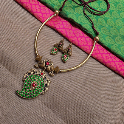 Green Regal Roots Terracotta Jewellery