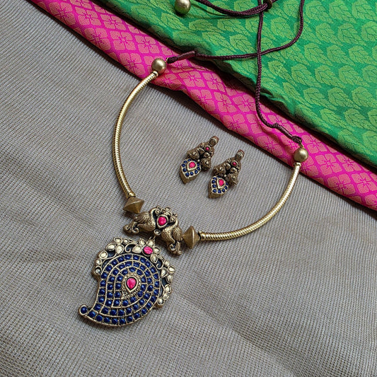 Blue Regal Roots Terracotta Jewellery