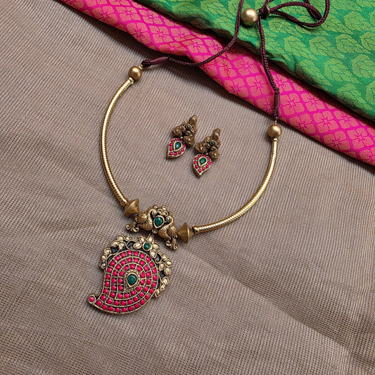Pink Regal Roots Terracotta Jewellery