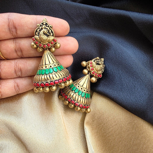 Aabharana- Terracotta Jumka - Variant2
