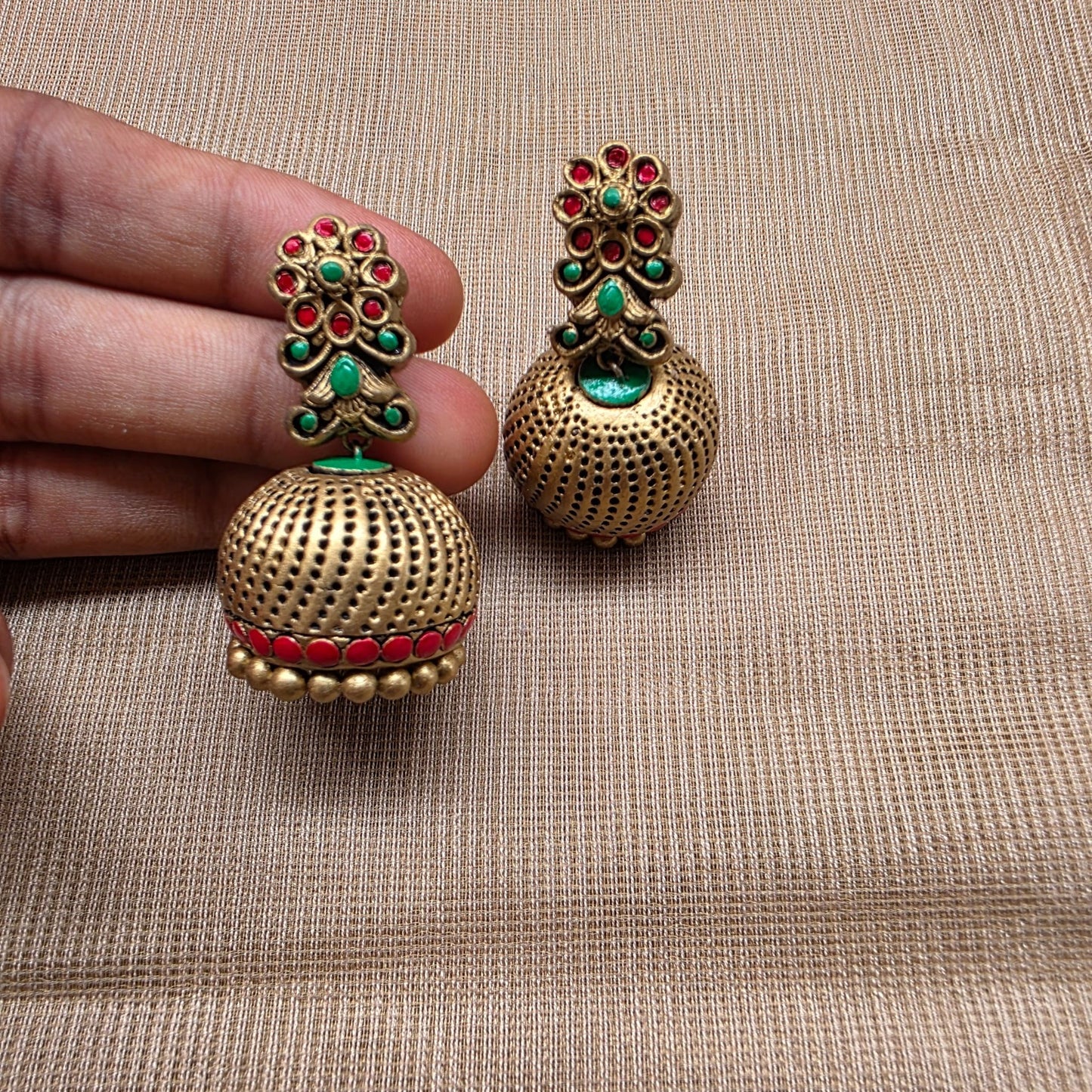 Ganesha Mango Glow Terracotta Jewellery