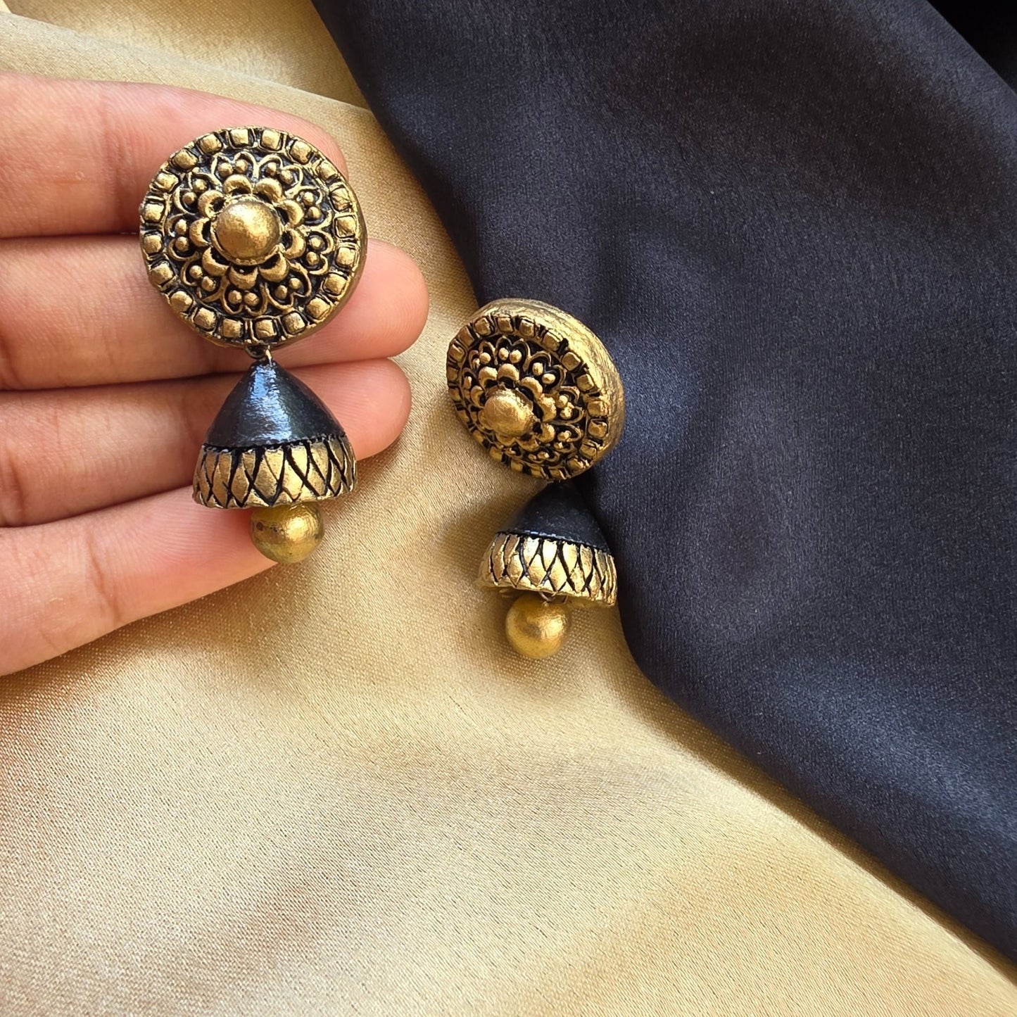 Chandrika- Terracotta Jumka - Variant1