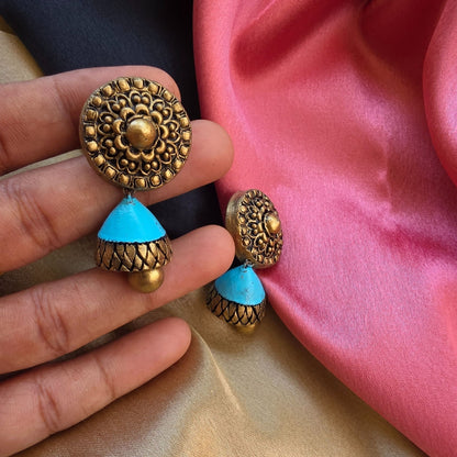 Chandrika- Terracotta Jumka