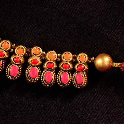 Crimson Oval Terracotta Jewellery