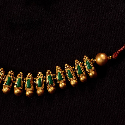 Geometric Emerald Terracotta Jewellery