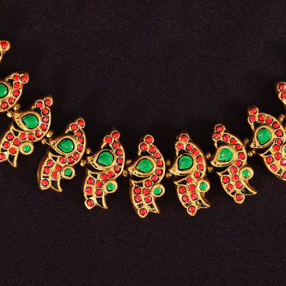 Peacock Inspired Terracotta Jewellery
