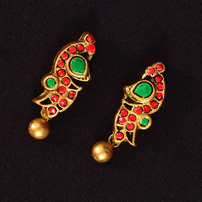 Peacock Inspired Terracotta Jewellery
