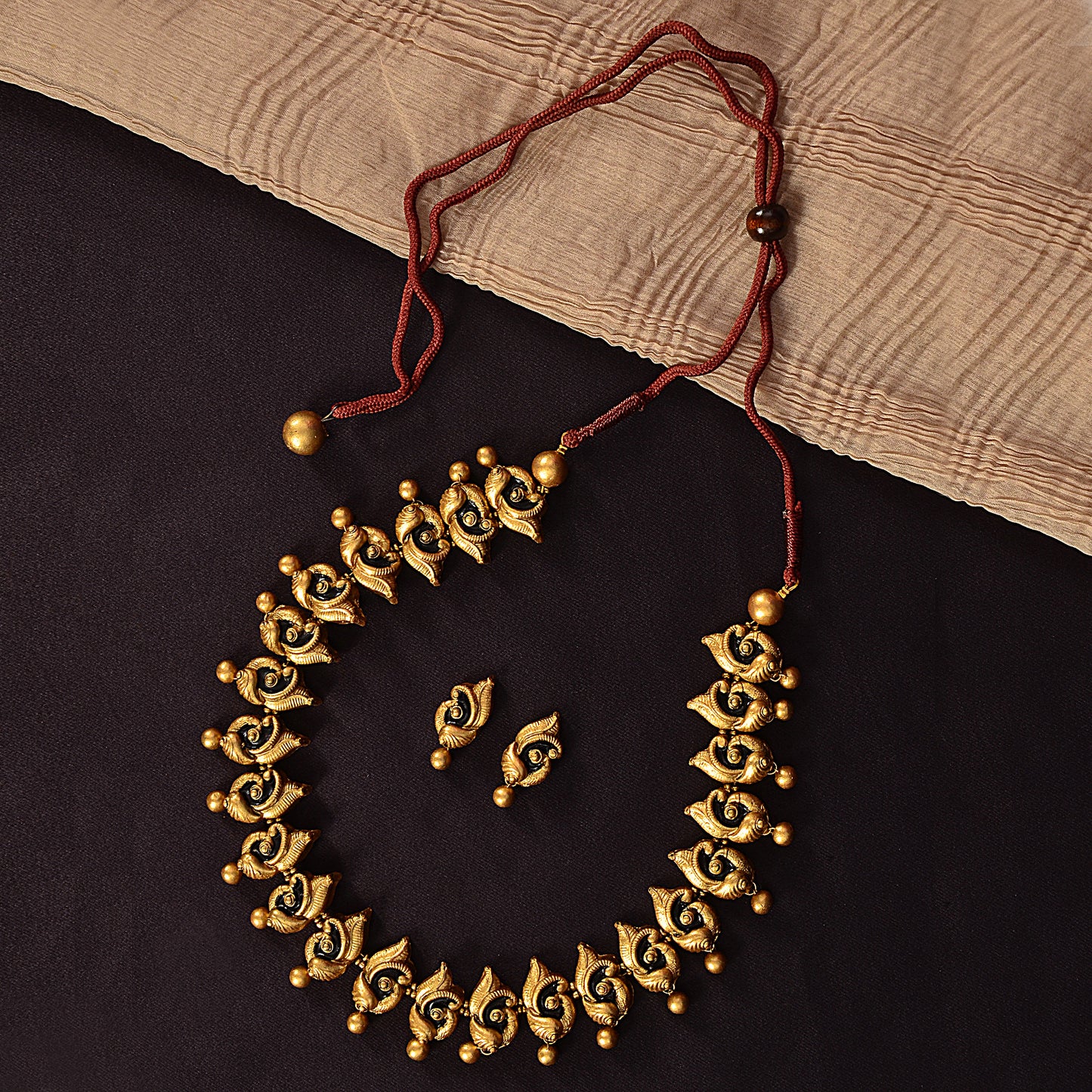 Classic Black Gold Terracotta Jewellery