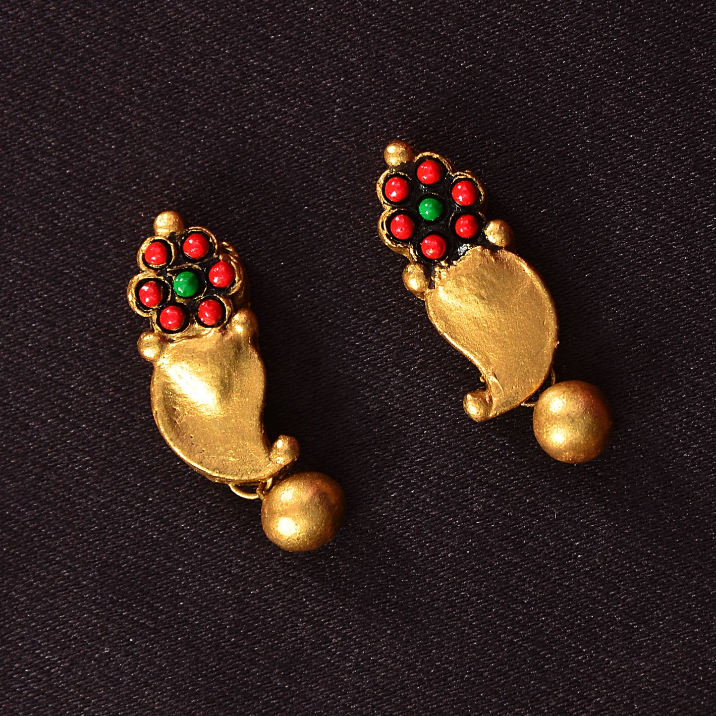 Golden Leaf Terracotta Jewellery Set