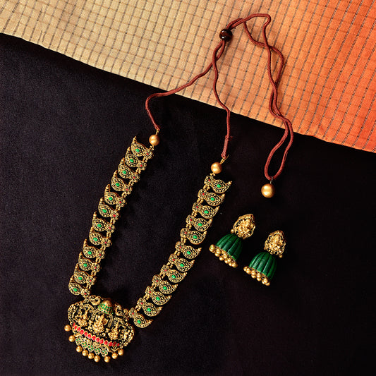 Temple Heritage Terracotta Jewellery Set