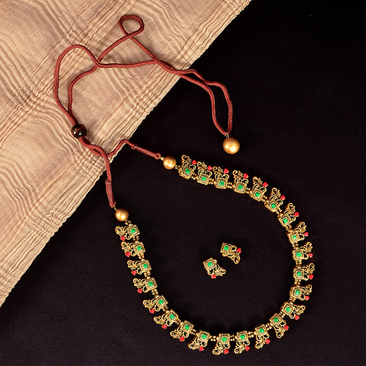 Emerald Green Terracotta Jewellery Set