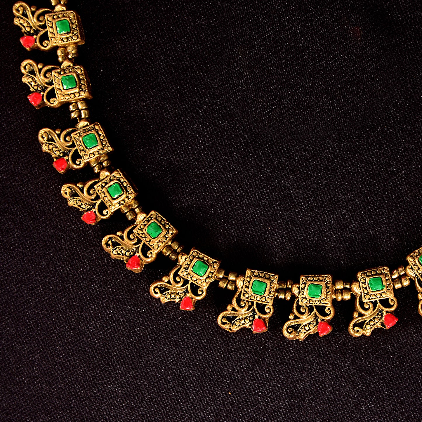 Emerald Green Terracotta Jewellery Set