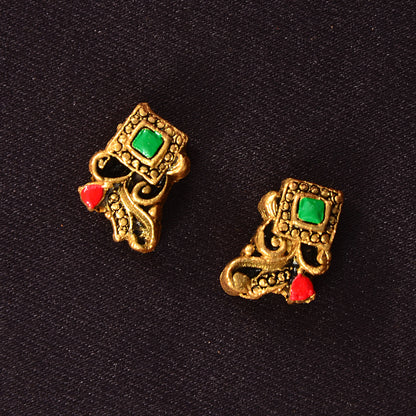 Emerald Green Terracotta Jewellery Set