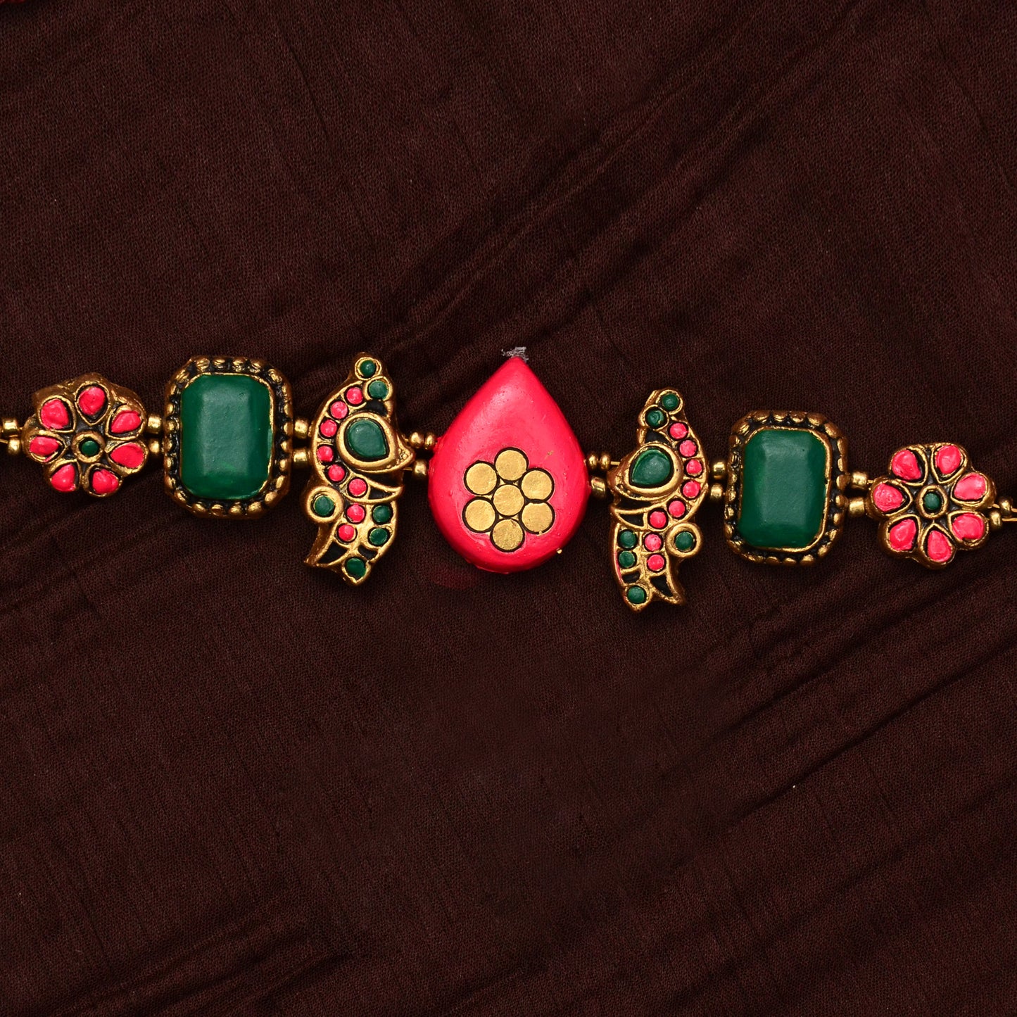 Multi-Color Statement Terracotta Jewellery