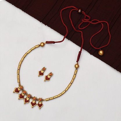 Heart Motif Terracotta Jewellery