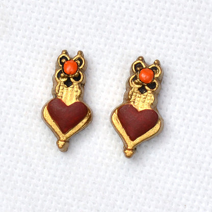 Heart Motif Terracotta Jewellery