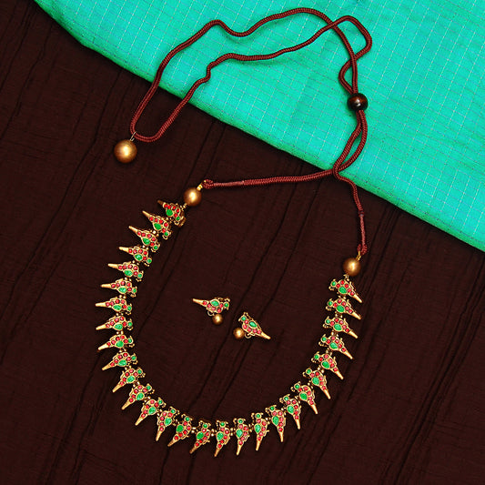 Crimson & Emerald Terracotta Elegance