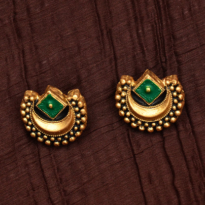Crescent Aura Terracotta Jewellery Set