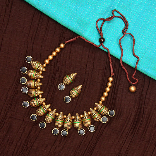 Contemporary Cone Terracotta Jewellery Set