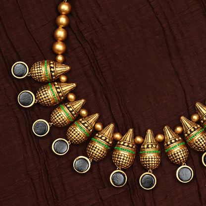 Contemporary Cone Terracotta Jewellery Set