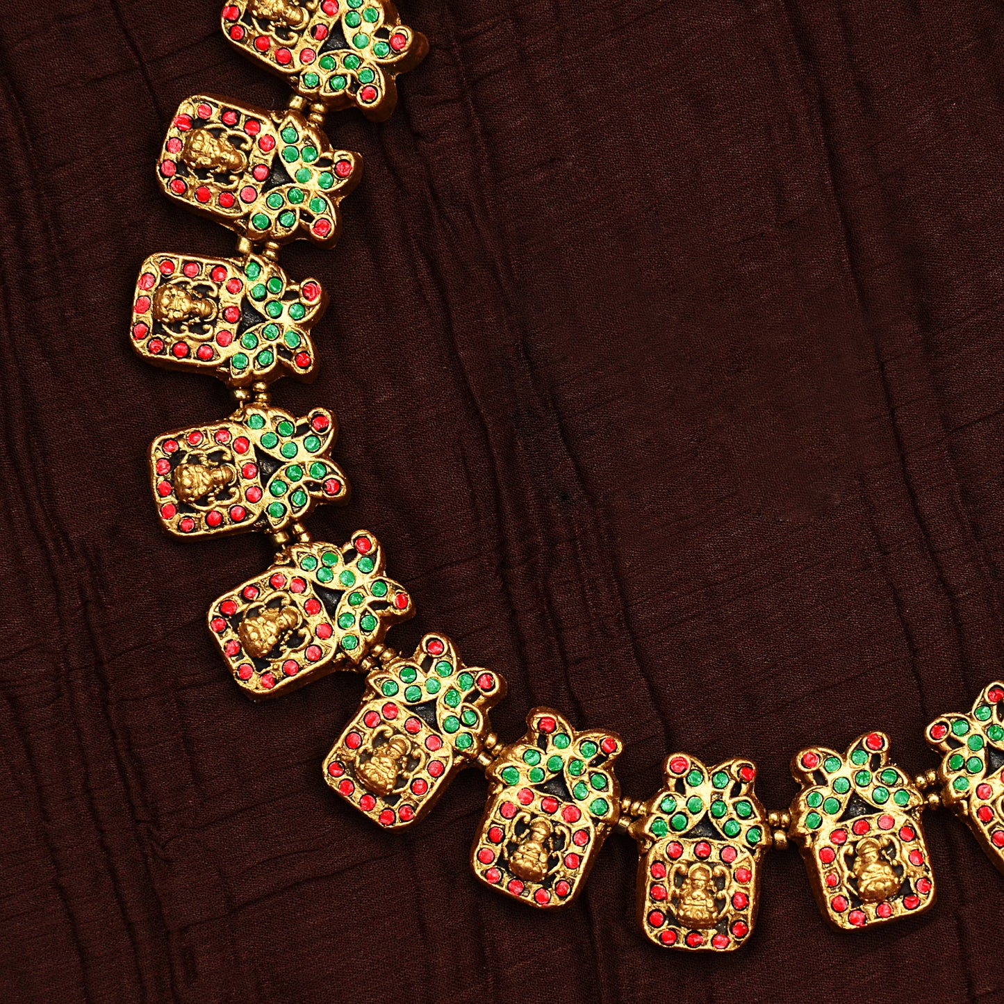 Heritage Divine: Ganesha Terracotta Jewellery Set