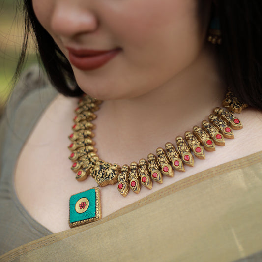 Blue Diamond Terracotta Jewellery