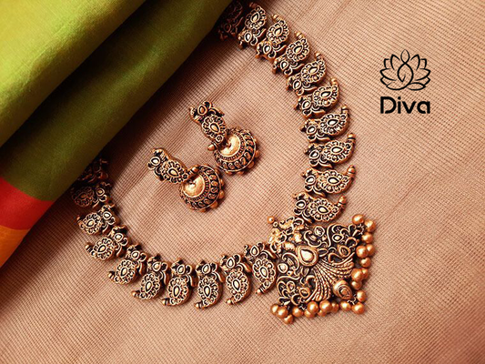 Antique Mango terracotta jewellery