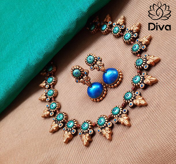 Bleaker Blue Terracotta Jewellery