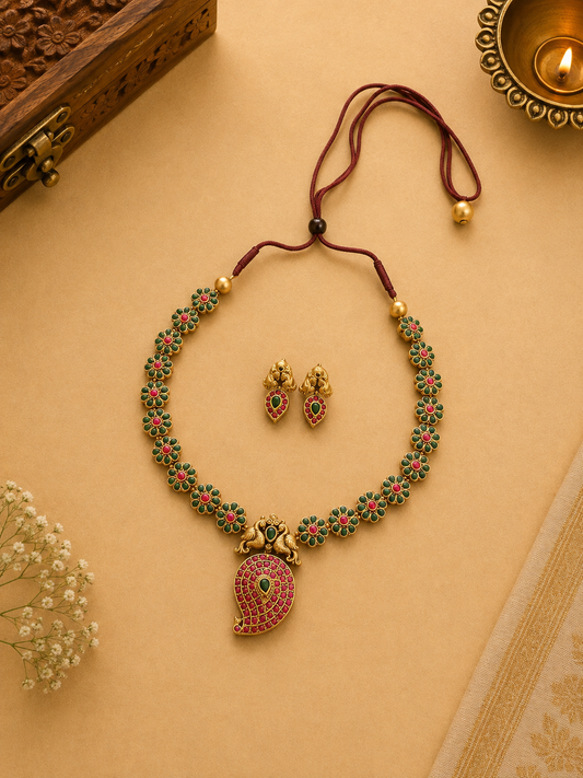 Floral Paisley Terracotta Jewellery