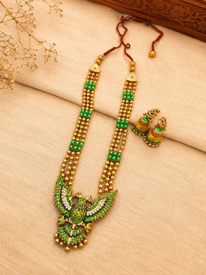 Royal Peacock Terracotta Jewellery