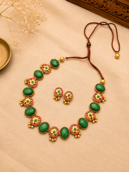 Lotus Floral Terracotta Jewellery