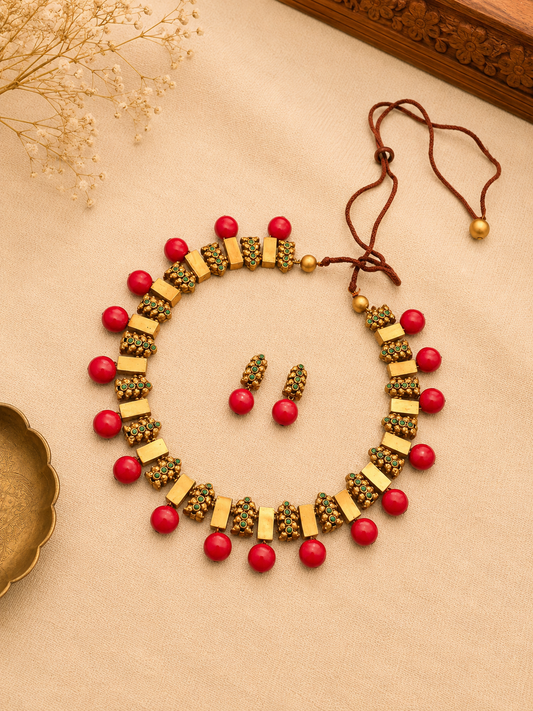 Festive Bead Terracotta Jewellery