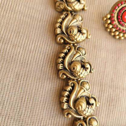 Eco-friendly handmade terracotta jewellery set India