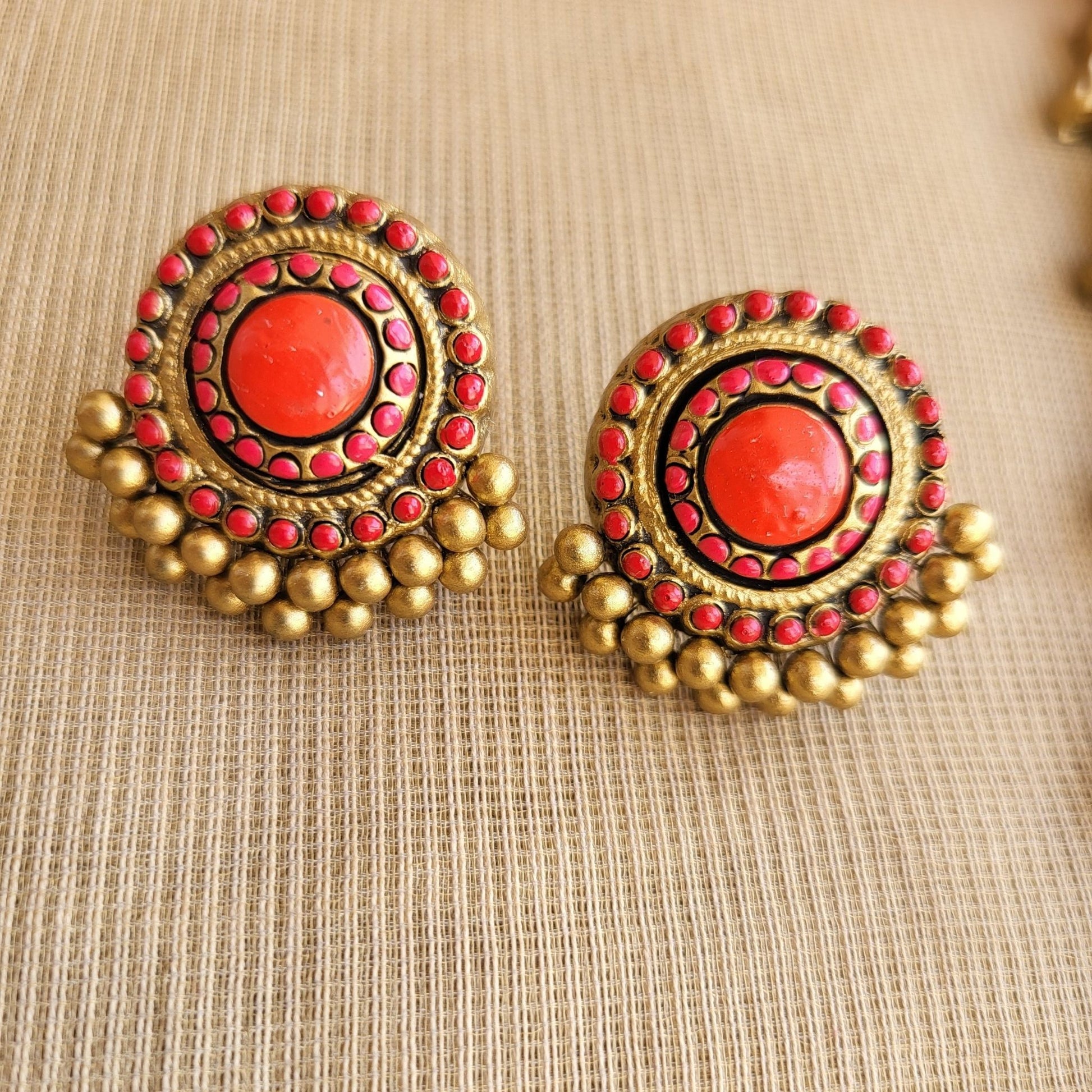 Contemporary red statement pendant