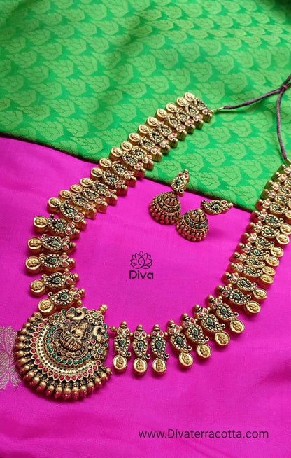 Bridal Lakshmi Haram Terracotta Jewellery DC17